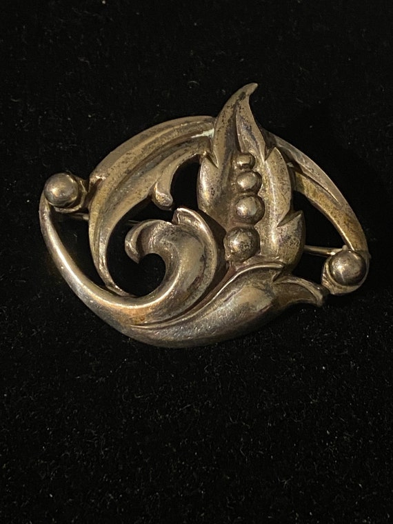 Viking Craft Sterling Pin Flower Vintage 1950’s