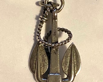 Vintage Beau Sterling Anchor Pendant