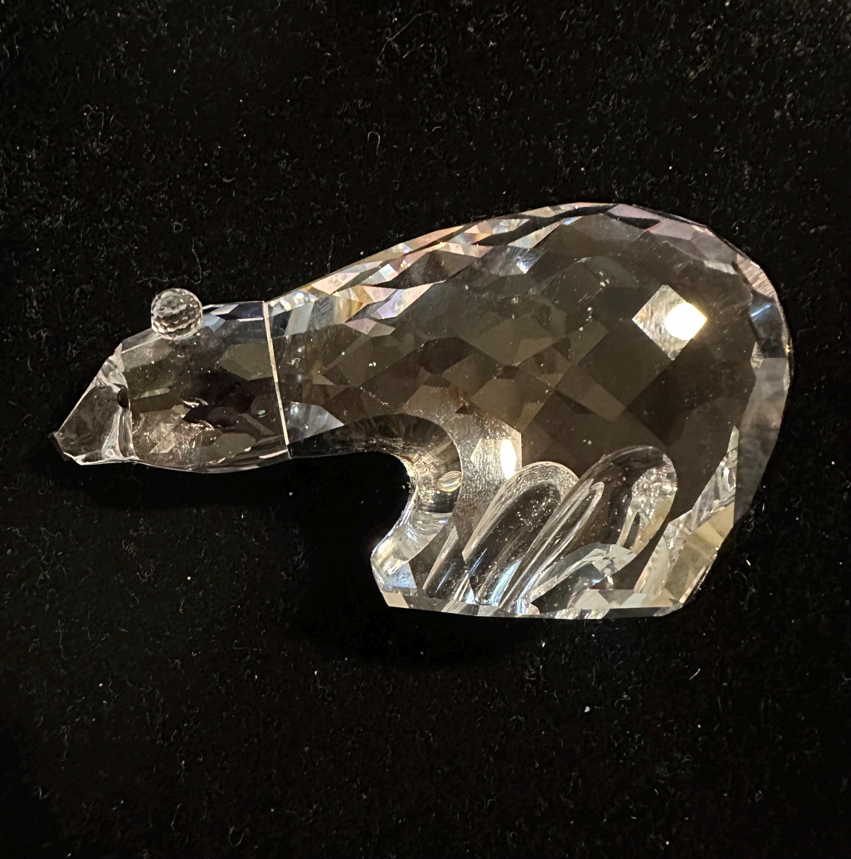 Swarovski Crystal Polar Bear Figurine 3” - Etsy