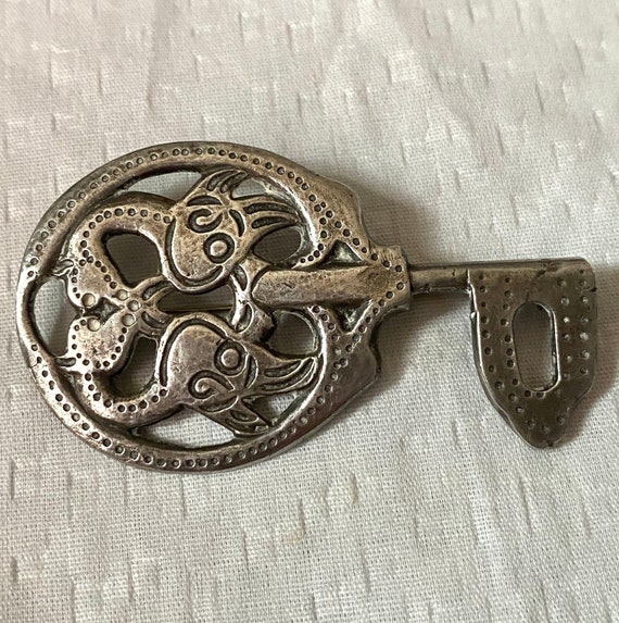 David Andersen Sterling Viking Saga Pin Brooch