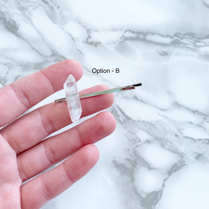 Master Healer Crystal Quartz Hair Pin