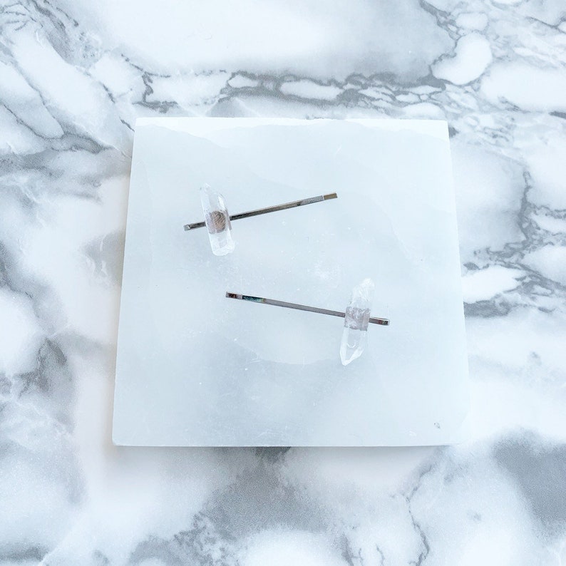 Master Healer Crystal Quartz Hair Pin