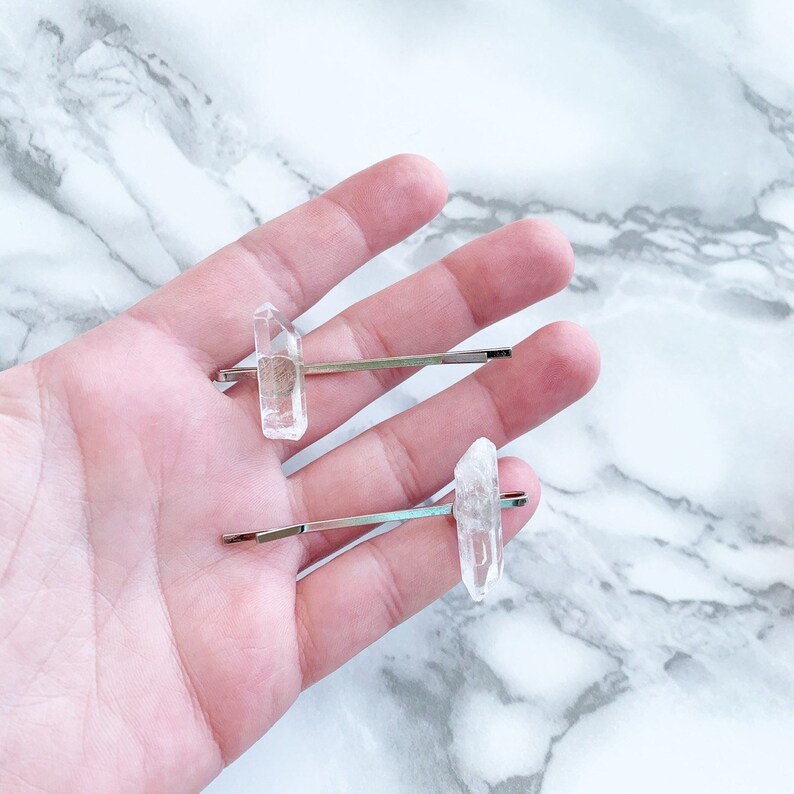Master Healer Crystal Quartz Hair Pin