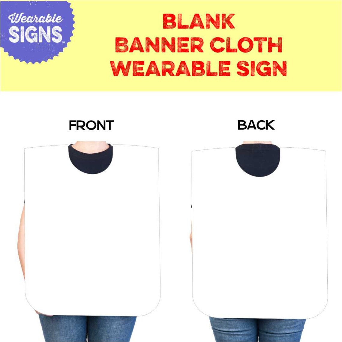Blank Wearable Signs Etsy