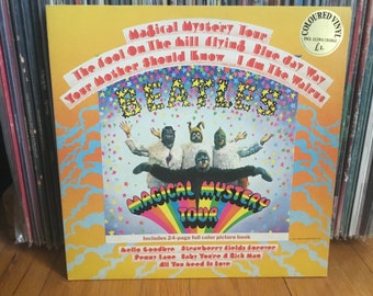 Vintage Vinyl Beatles Magical Mystery Tour With 24 Page Photo Book