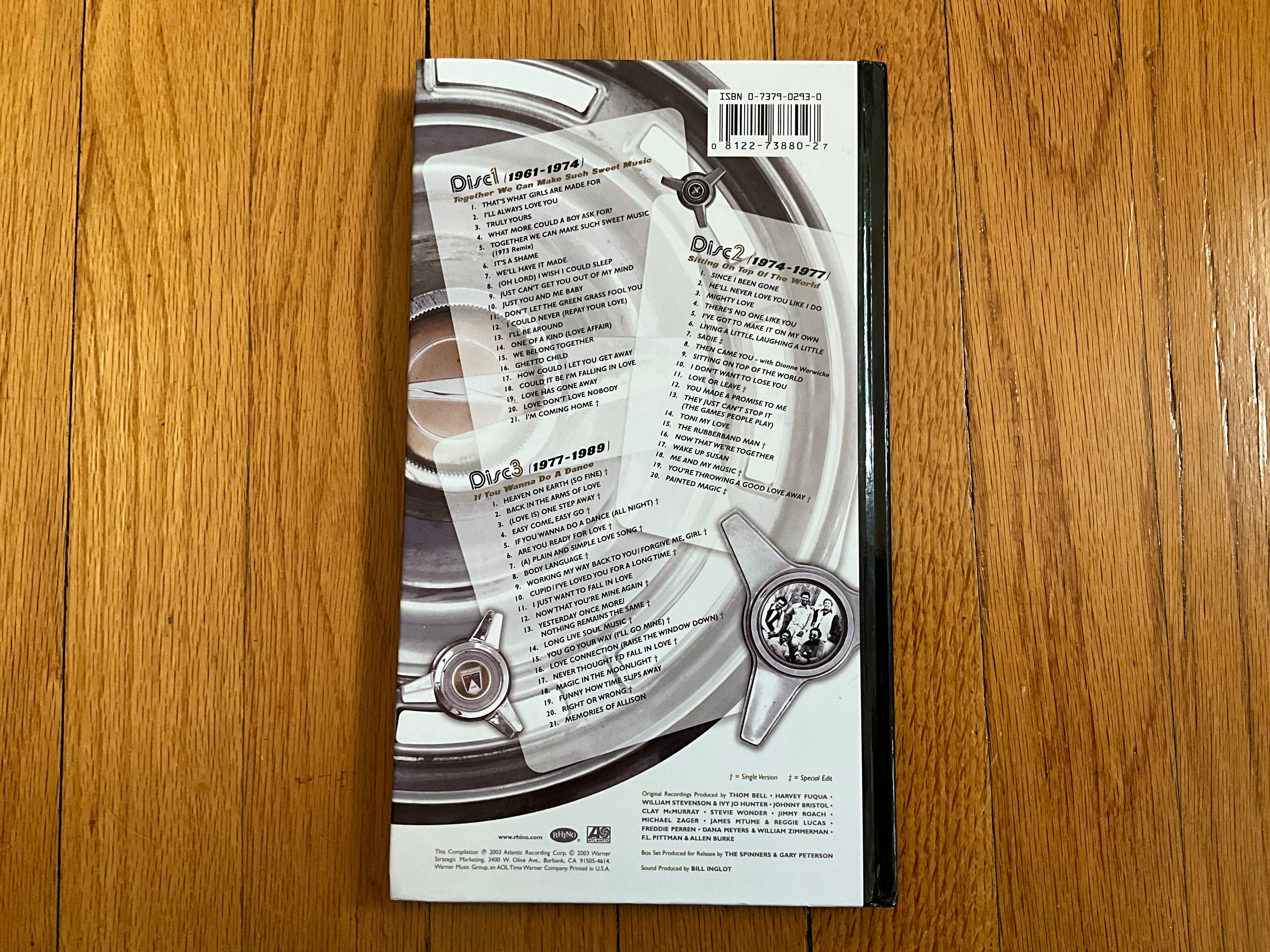 Spinners – The Chrome Collection – Box Set 3 x CD, 2003