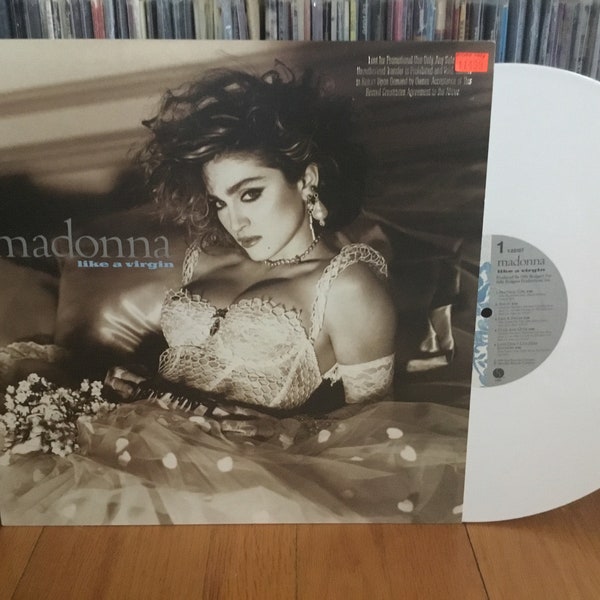 Madonna Like A Virgin White Vinyl Promo LP