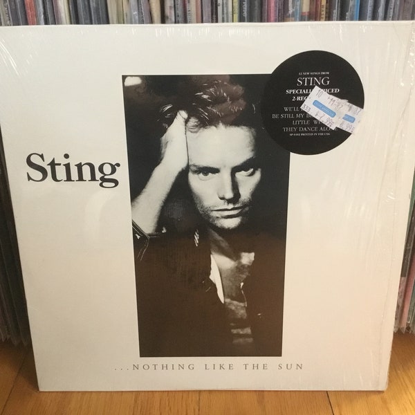 Sting ...Nothing Like The Sun 2 LP In Shrink W/Hype Sticker