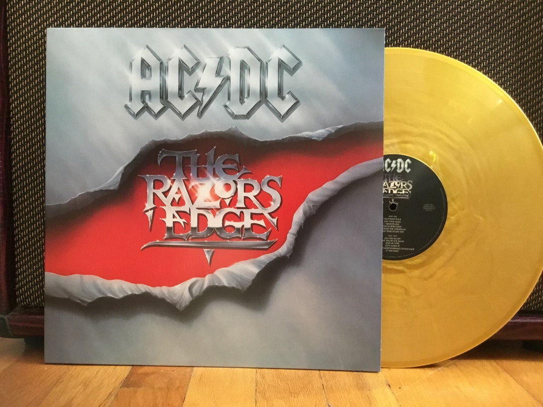 AC/DC razors Edge LP 50th Anniversary Gold Vinyl Reissue - Etsy
