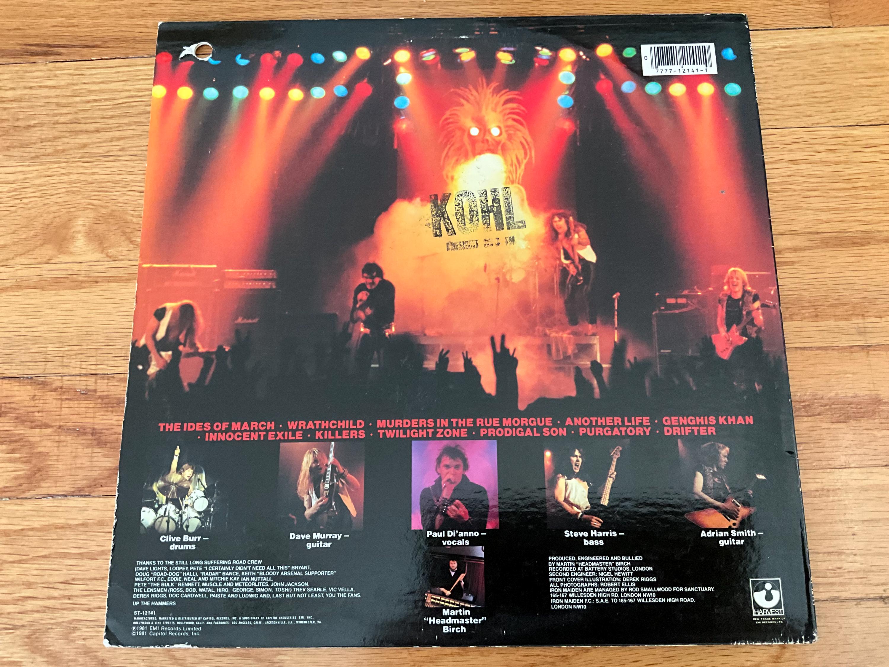 Iron Maiden “killers” LP Radio Promo Vintage Record - Etsy