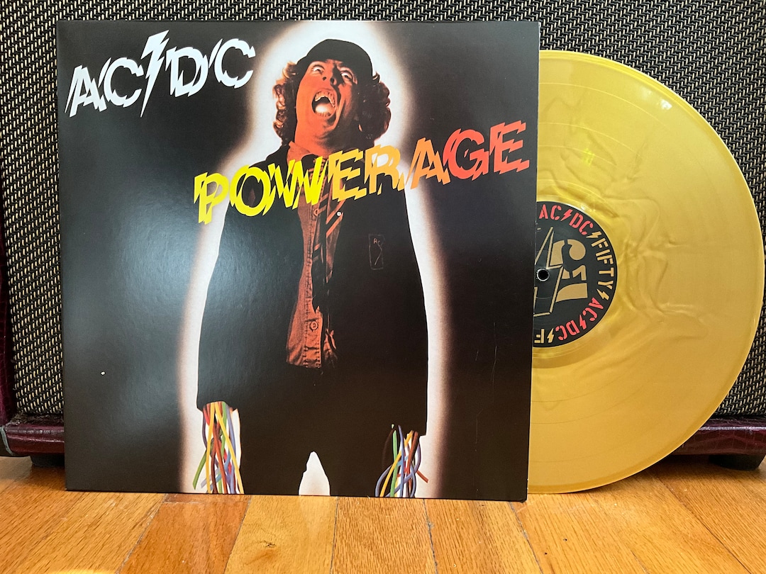 AC DC powerage LP 50th Anniversary Gold Vinyl Record - Etsy