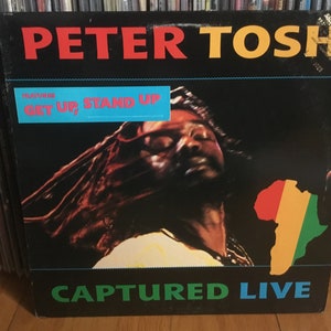 Peter Tosh Captured Live LP Promo Vinyl Record