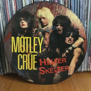 Motley Crue Helter Skelter Picture Disc Vinyl Record Original Promo