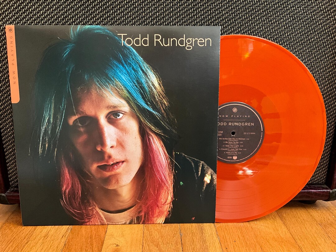 Todd Rudgren Lp Todd Rundgren Now Playing LP Orange Vinyl - Etsy
