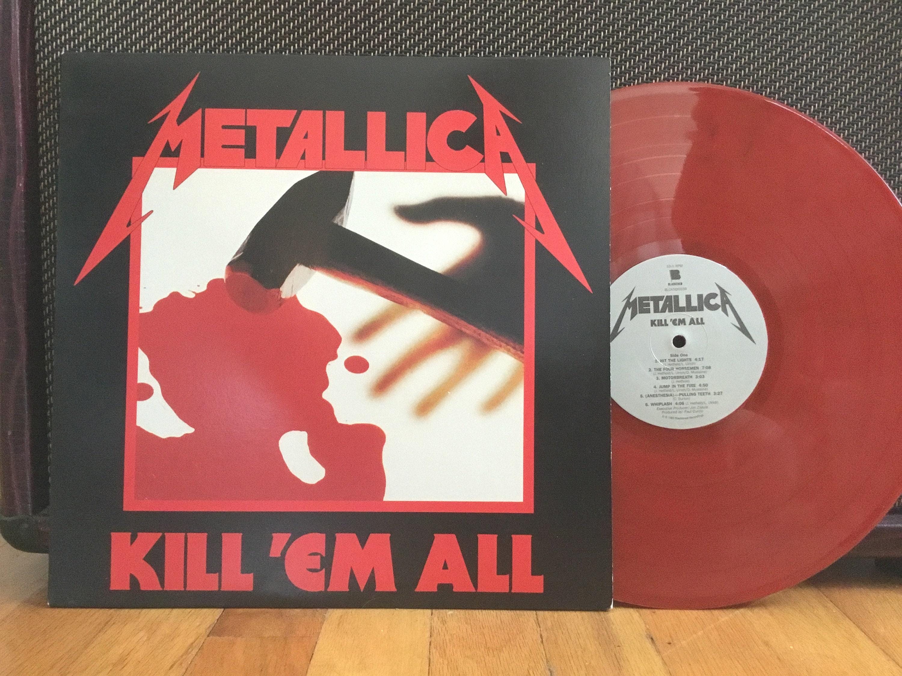 Metallica Kill 'em All LP Red Vinyl Reissue - Etsy
