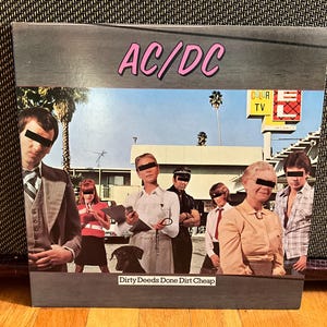 AC DC “Dirty Deeds Done Dirt Cheap” LP Vintage Record