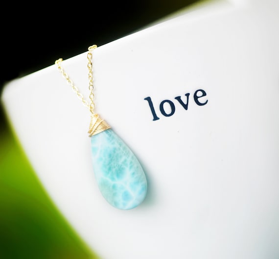 Larimar Solar Sun Rays Pendant Larimar Solar Sun Rays Pendant