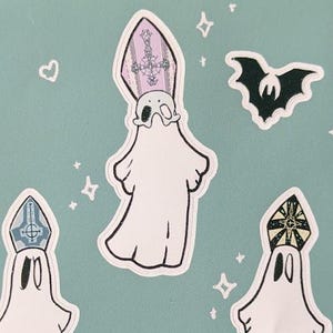 Papa Ghost Stickers