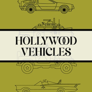 Ilustrações de carros de veículos de Hollywood