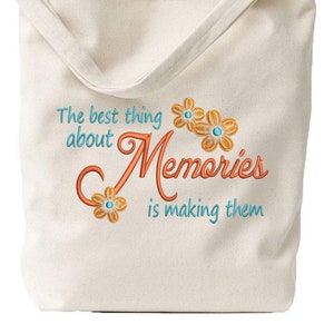 Making Memories Uplifting Embroidery Machine Design: 4x4, 5x7, 6x10 Hoops, PES, DST (Instant Download)