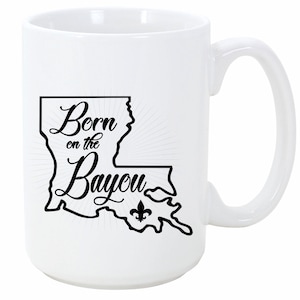 Geboren On The Bayou SVG Fleur De Lis Cricut Cutterdatei. Louisiana Laserdrucker geschnittene Datei, PNG druckbare Clip Art und Schneidemaschine Dateien