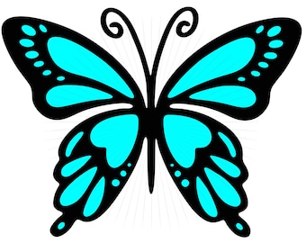 Mariposa boho SVG, PNG, JPG, imágenes prediseñadas retro, Cricut y cortadoras de vinilo (descarga digital)