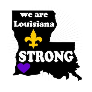 Louisiana Strong SVG Hurricane Laura, Hurricane Ida #louisianastrong PNG Clipart for Cricut, cutters, iron on transfers, etc. #swlastrong