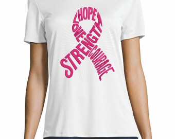 Breast Cancer Awareness Ribbon Embroidery Machine Design