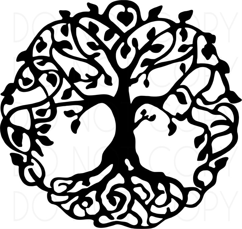 Download Tree Of Life SVG Cut and Print design for use with Cricut | Etsy