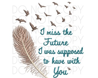 Sympathy Machine Embroidery Pattern, Remembrance Design (Digital Download)