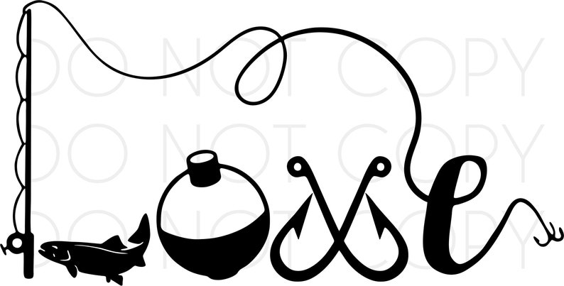 Download Love Fishing SVG Cut & Print Rod and Reel Fish bobber ...