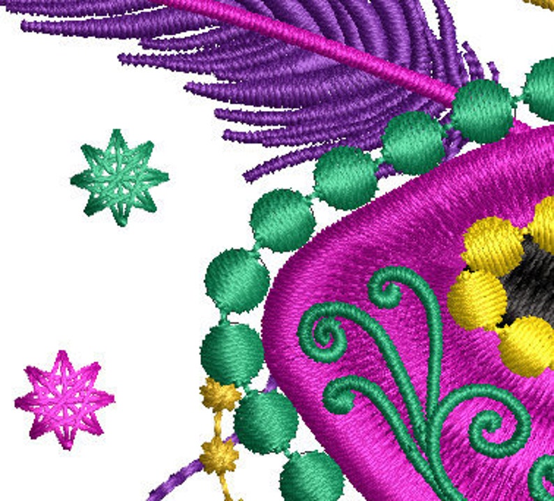 mardi gras embroidery designs