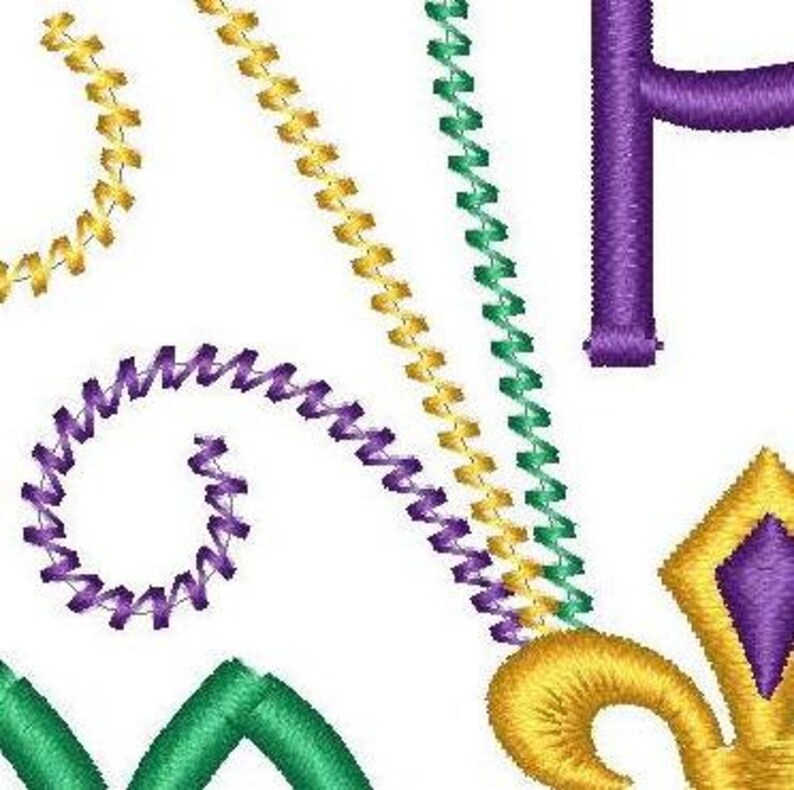 mardi gras embroidery shirt