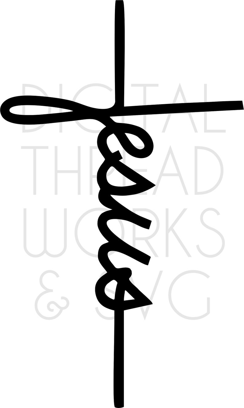 Jesus Face In Cross SVG