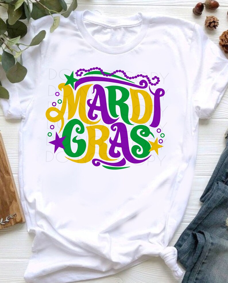 Download Mardi Gras SVG Cut and Print File for Cricut Silhouette | Etsy
