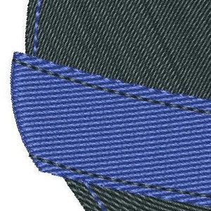 Police Thin Blue Line Heart Embroidery Design for 4x4 5x7 and 6x10 Inch Hoops. Instant Download. Support Law Enforcement. Item TBLH01 image 2