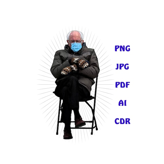 Bernie Sanders Handschuhe Clipart, Einweihungs Meme, lustige Wasserfolie  zum Ausdrucken (PNG, JPG, PDF) - Etsy.de