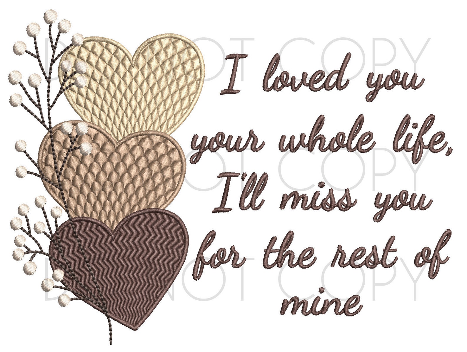 Memory Pillow Embroidery Design Sympathy Grief Machine Etsy