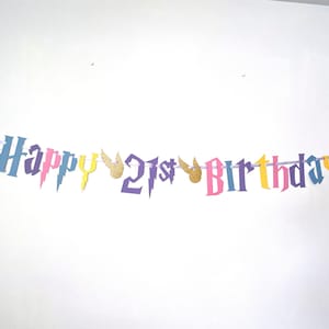 Add name or custom banner.  Choice of font, color and style!  Create your own unique message for a special celebration.