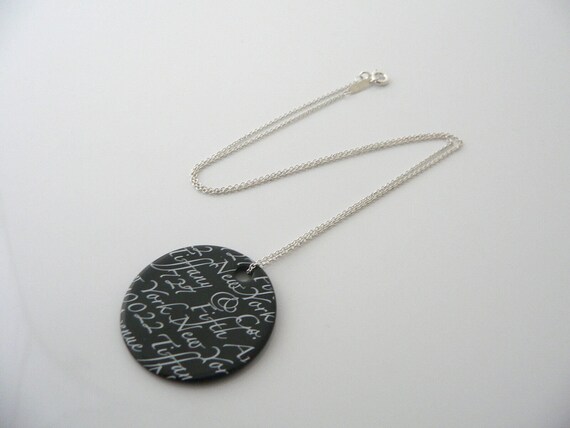 Tiffany and 2024 co black necklace