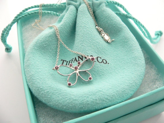 Tiffany & Co Open Heart silver and pink sapphire Silvery ref.350657 - Joli  Closet