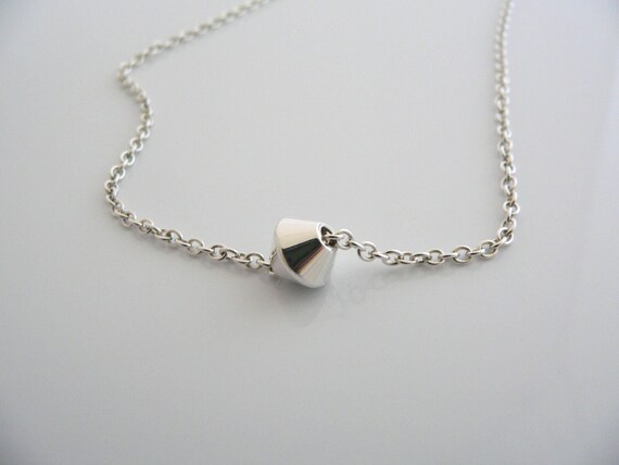 Tiffany Co Ball Necklace Jewelry 925 Barrel Bead Station