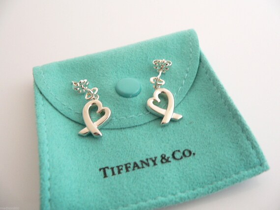 Tiffany heart 2024 dangle earrings