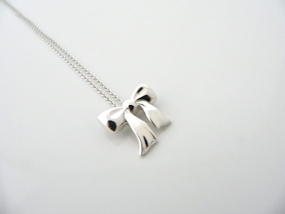 Silver Bow Necklace Silver Bow Necklace