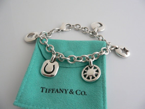 Tiffany And Co Silver Heart Sun Star Moon Horsesh… - image 2