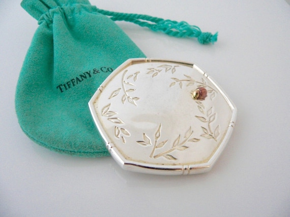 Tiffany & Co Mirror Jewelry Silver Gold Bamboo Nature Ladybug Bug