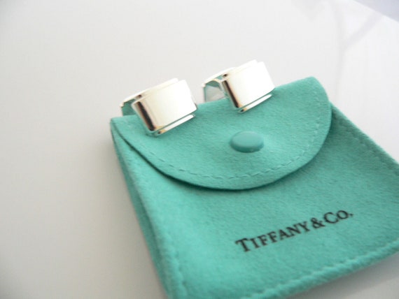 Tiffany And Co Silver Metropolis Cuff Link Cuff L… - image 1