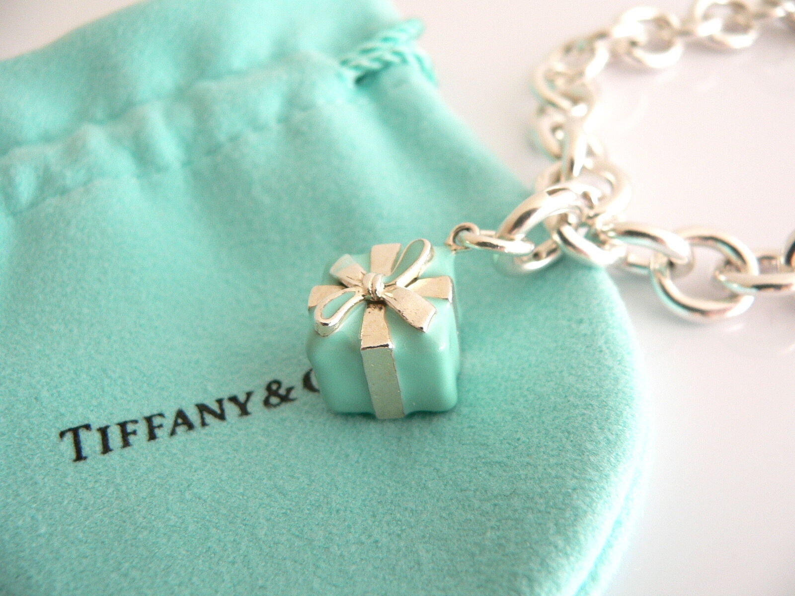 Tiffany & Co Silver Blue Enamel Heart Padlock Charm Bracelet Gift Pouch  Love | Charm bracelet, Heart padlocks, Charm bracelet gift