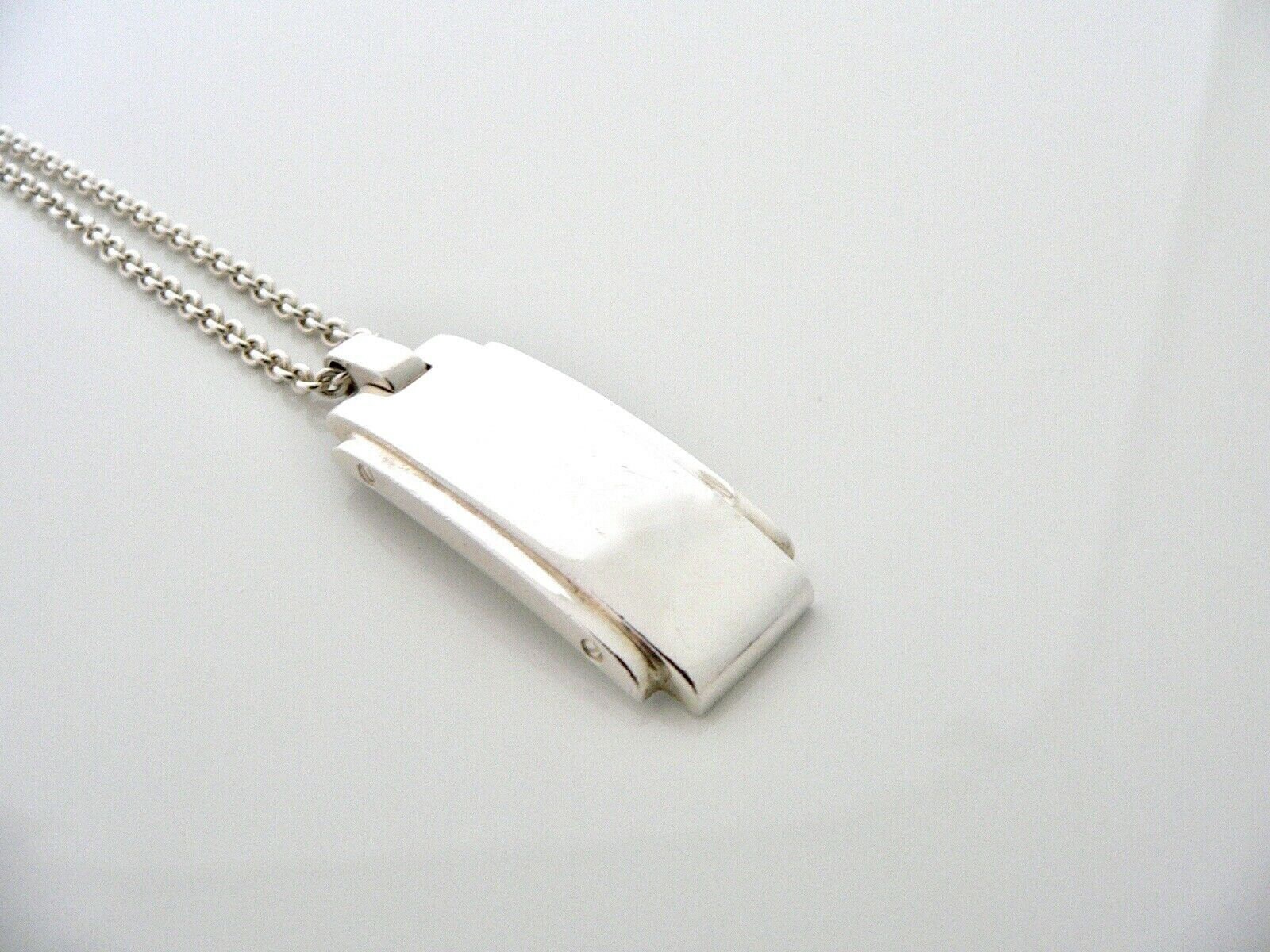 Tiffany and co mens sale dog tag necklace
