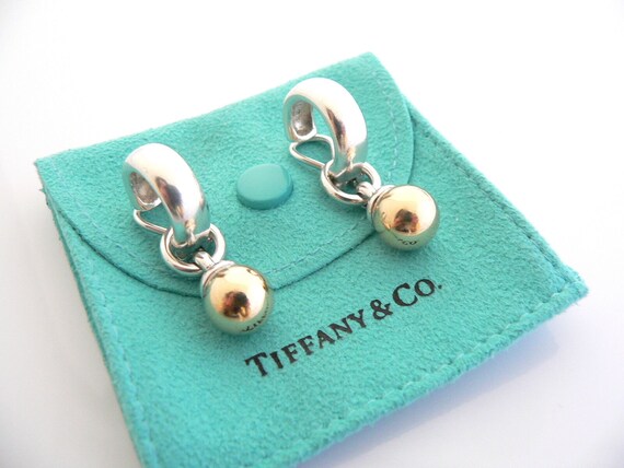 Tiffany silver stud ball earrings outlet